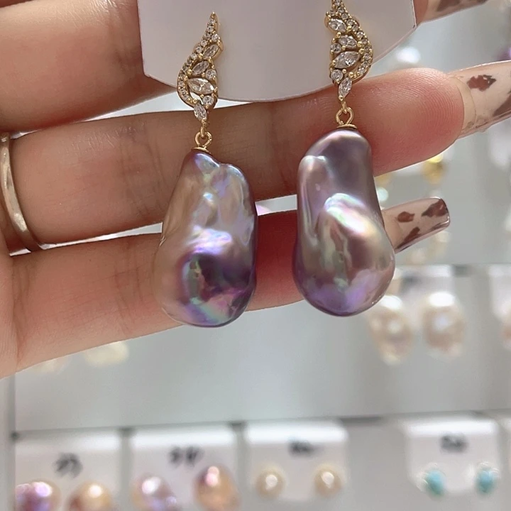 淡水珍珠戒指银S925镶嵌