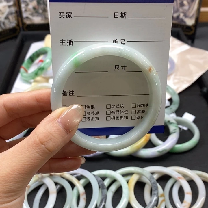 翡翠未镶嵌手镯55/57