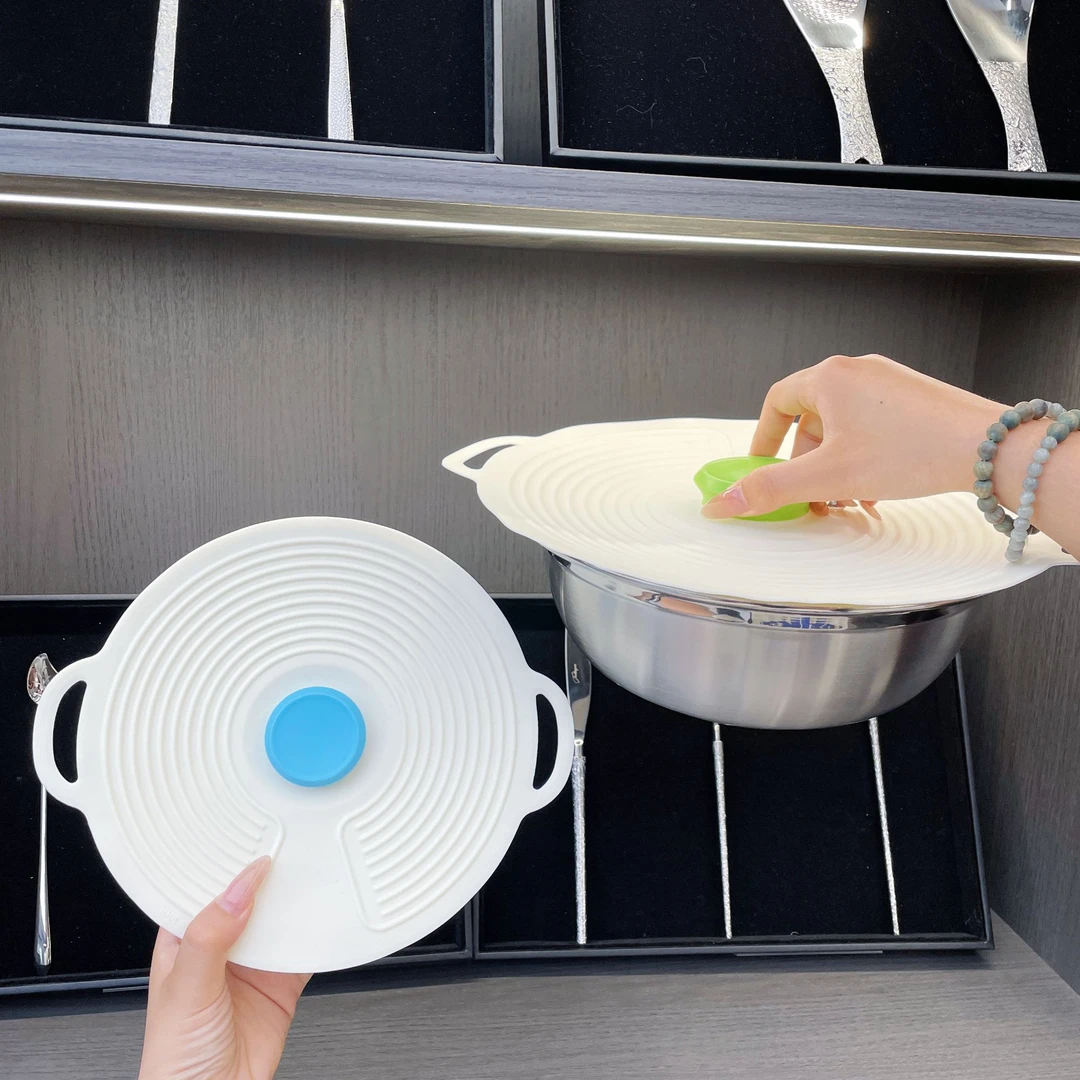 硅胶保鲜盖锅碗盘杯盖微波炉防溅盖万能密封盖子可重复使用