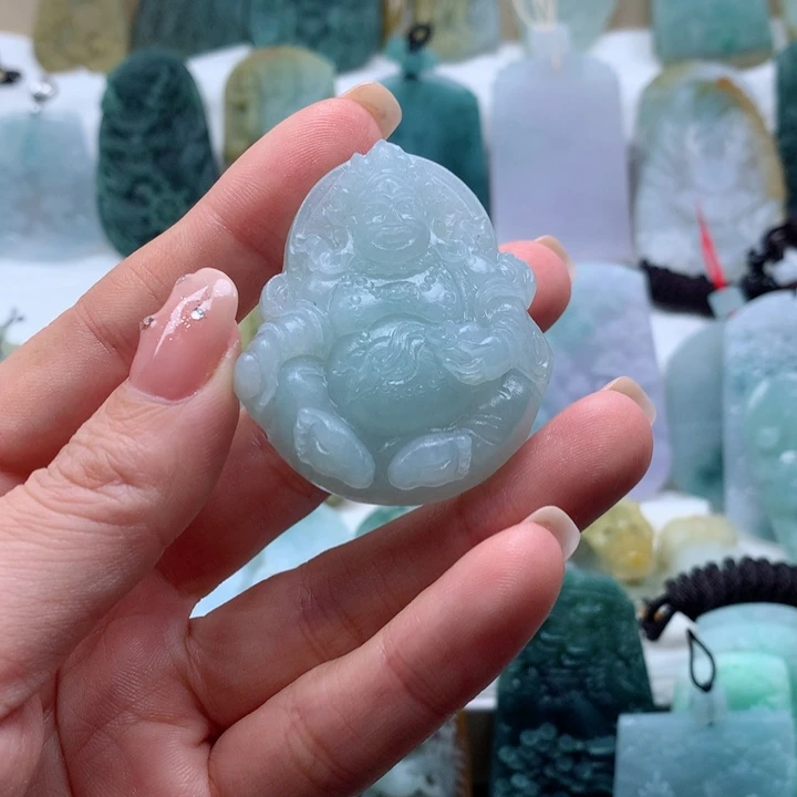 定制翡翠未镶嵌财神