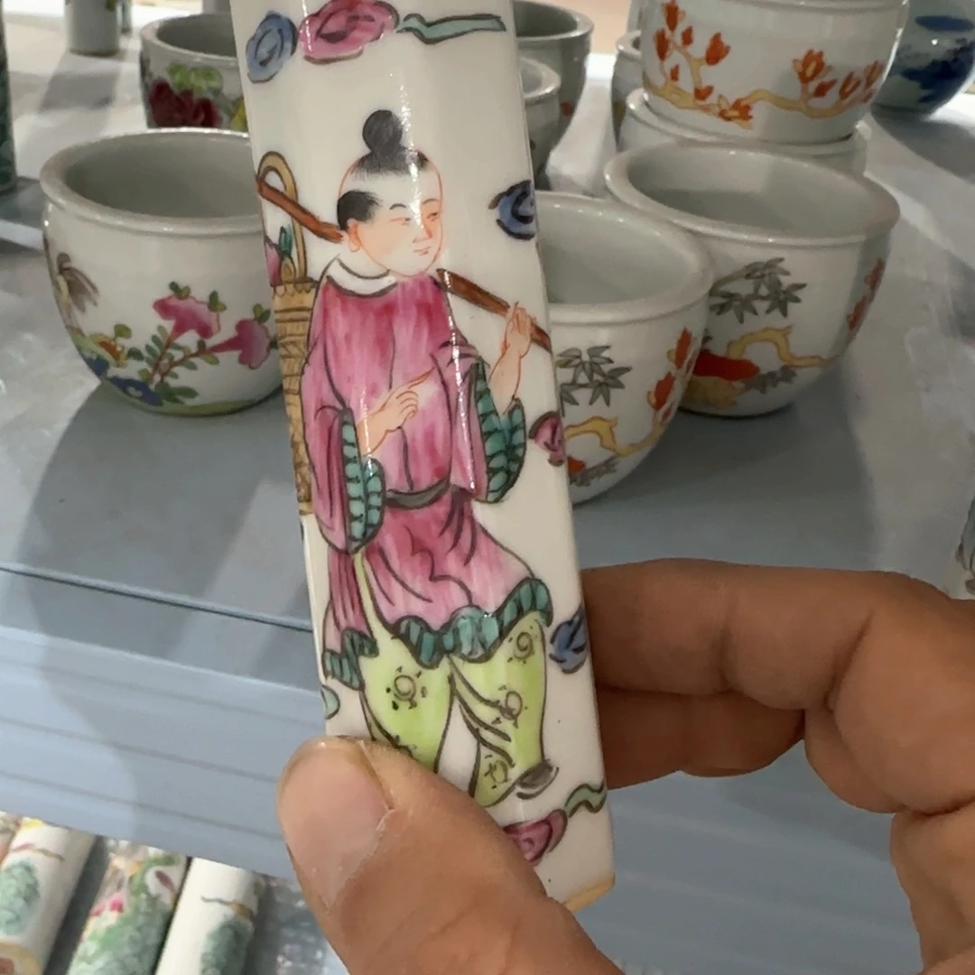 瓷片摆件手绘瓷器全部处理