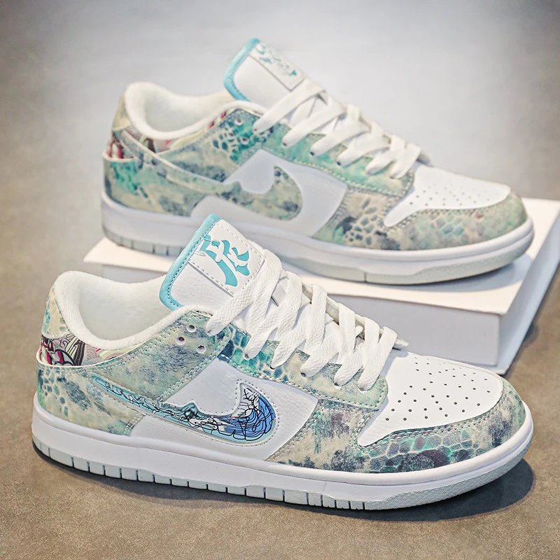 aj男鞋龙年限定dunk敖丙三太子低帮黑白熊猫板鞋联名aj1女款鞋子