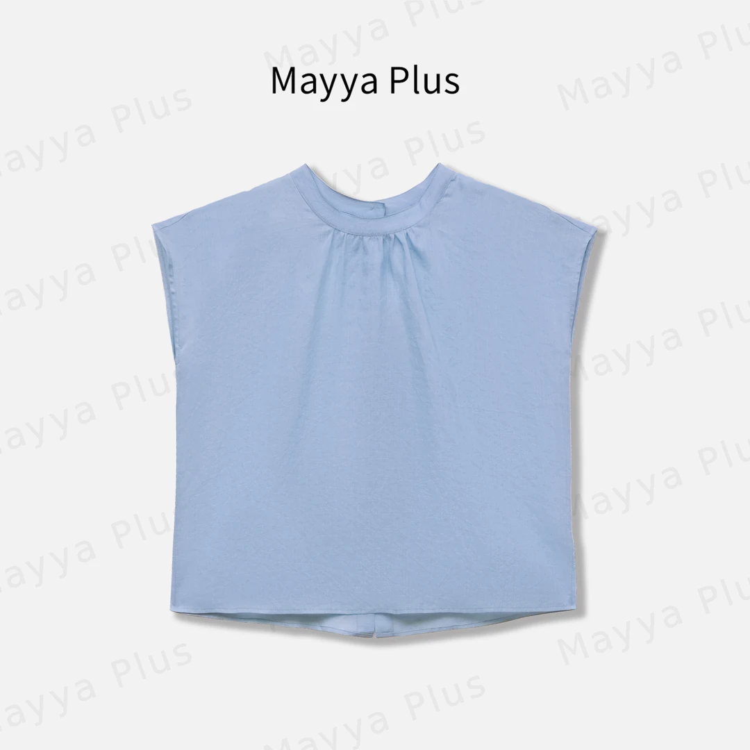 【素调】气质显瘦欧若风梭织上衣32528852