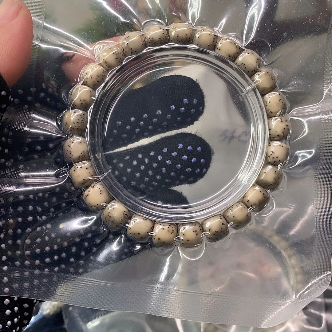 星月菩提吊坠石玉侧留白9