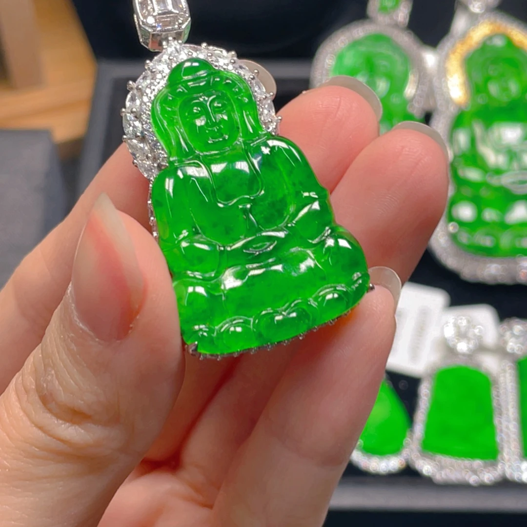 翡翠未镶嵌吊坠(不含链)