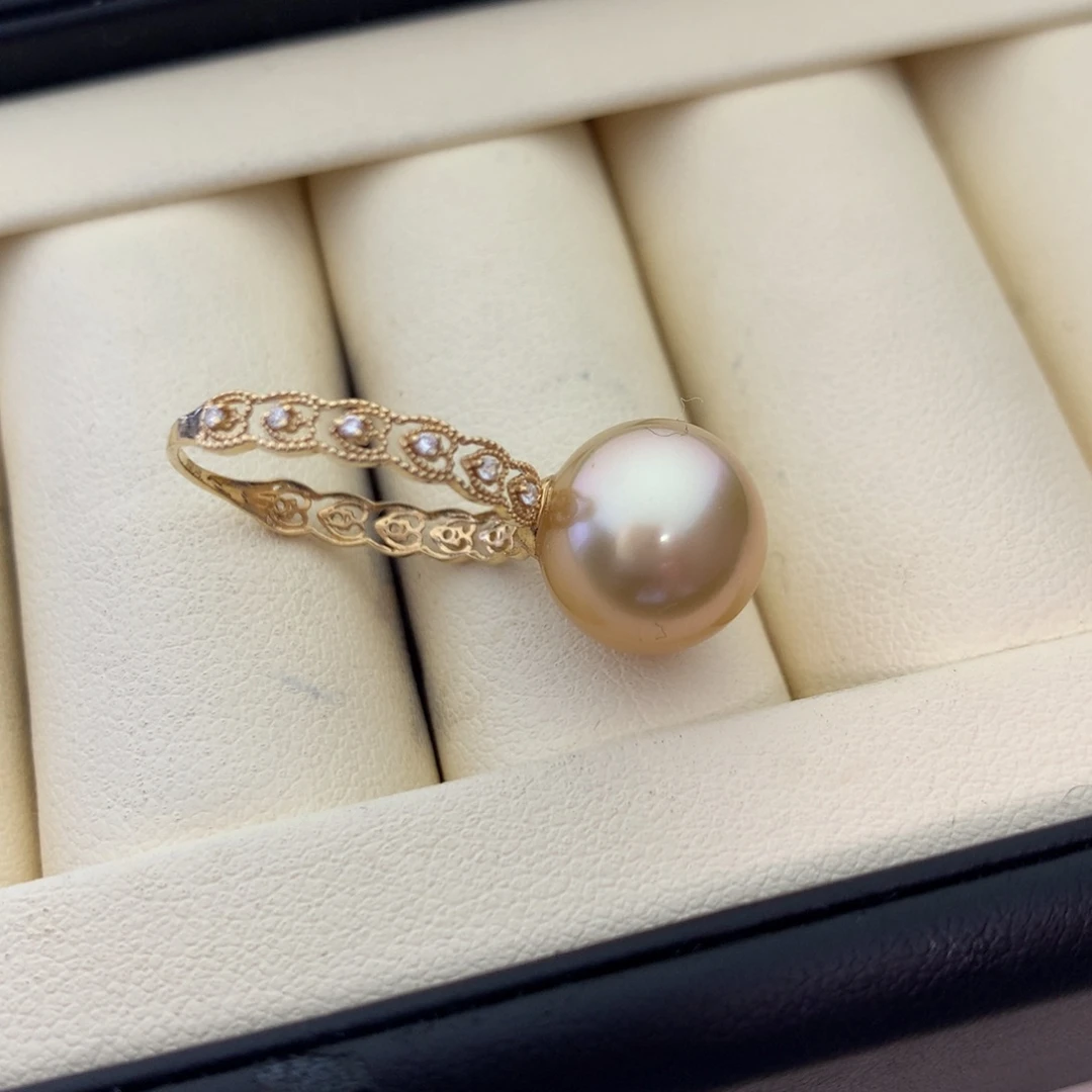 海水珍珠18K金镶嵌戒指
