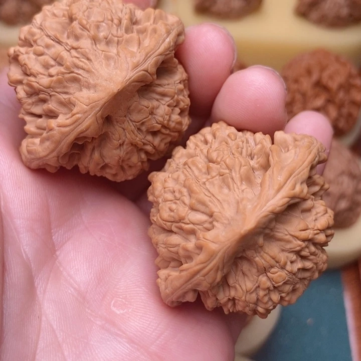 把件文玩核桃47全品麒麟纹官帽