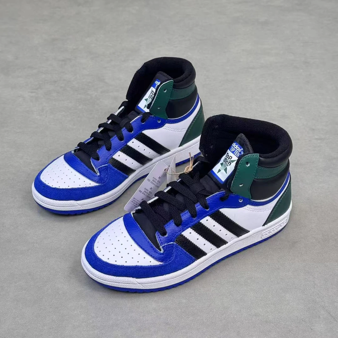 adidas阿迪达斯板鞋 三叶草 Top Ten 大童防滑耐磨高帮板鞋IG4796