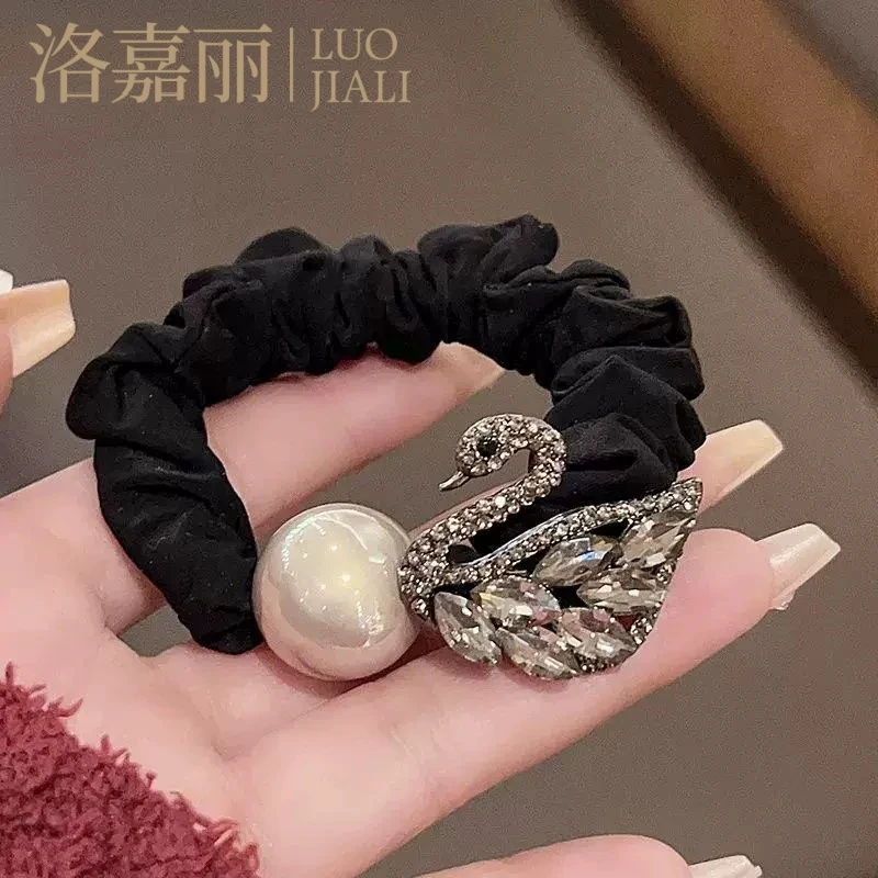【黑天鹅】韩式时尚百搭天鹅贵气发圈 FQ8777