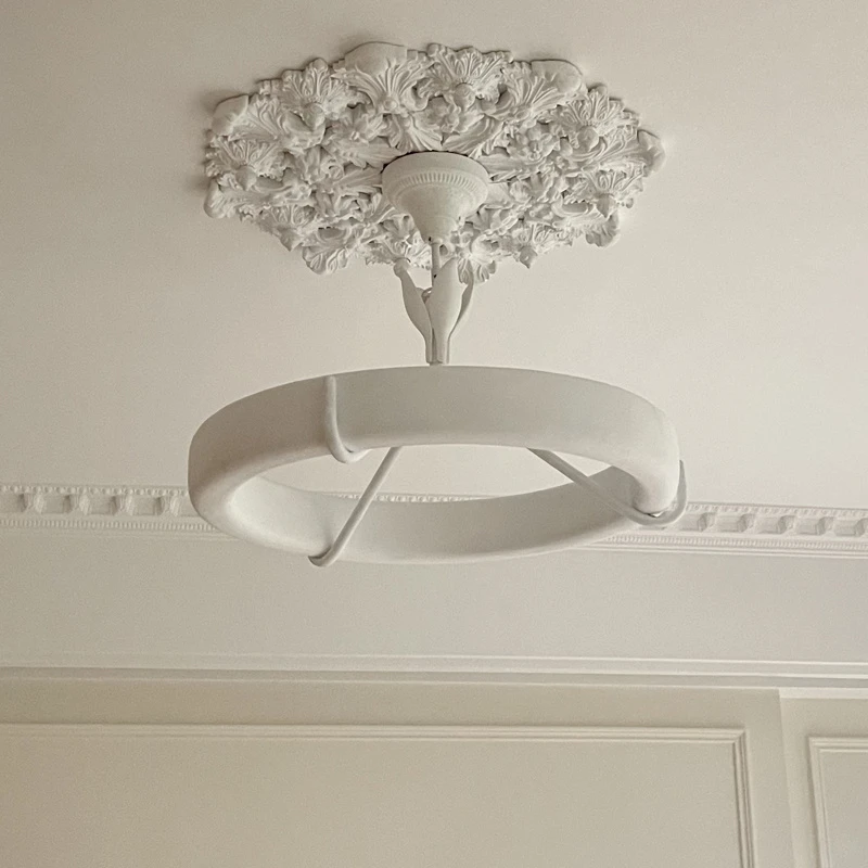 法式奶油风客厅吊灯Athena Calderone轻奢餐厅灯石膏吊灯卧室主灯