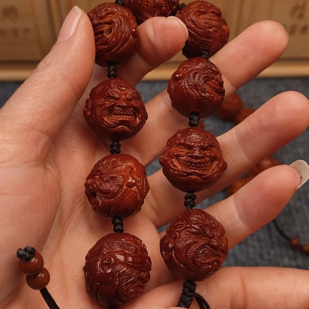 L***3橄榄核手串/手链双面恶僧