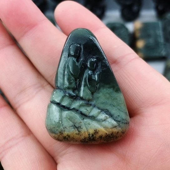 岫岩河磨玉（透闪石质玉）未镶嵌挂件