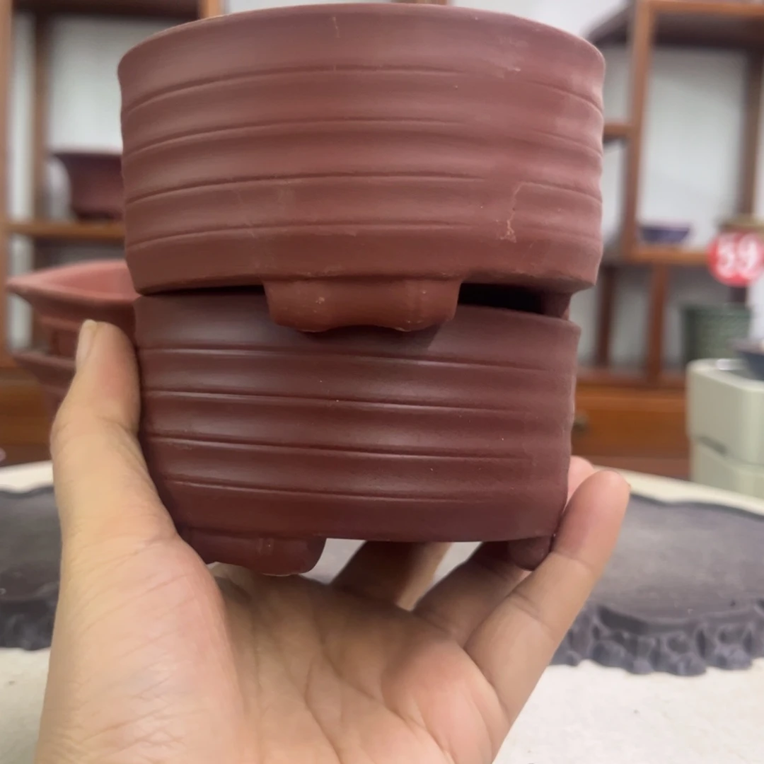 紫砂花盆瑕疵5-9.5。。。