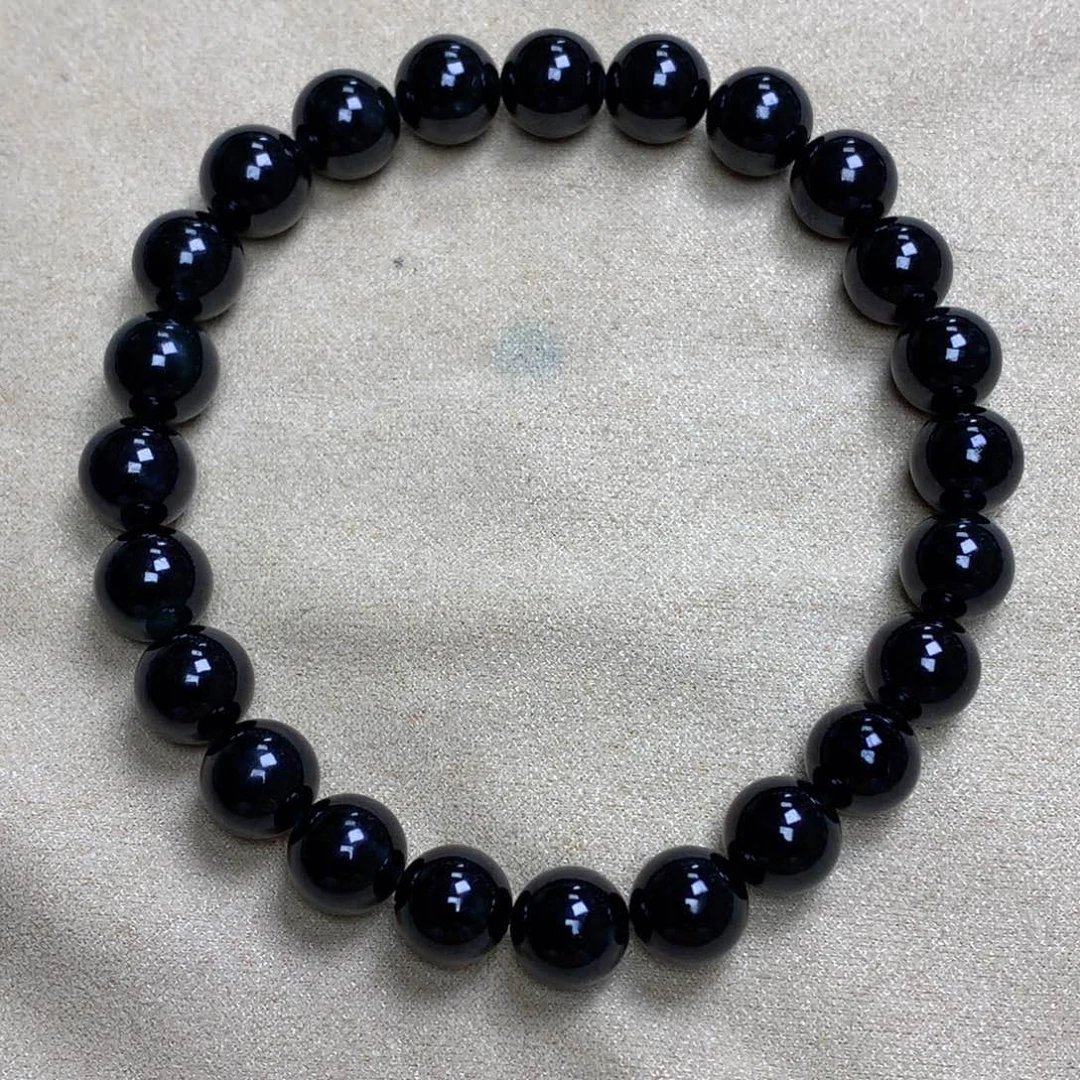 未镶嵌手串翡翠?****?墨翠手串