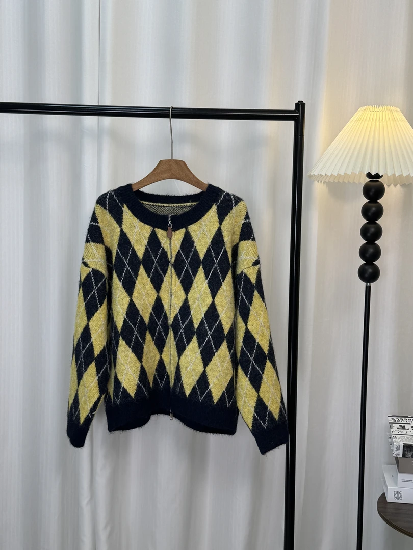 女秋冬宽松开衫厚款南油特价针织衫拉链款保暖舒适