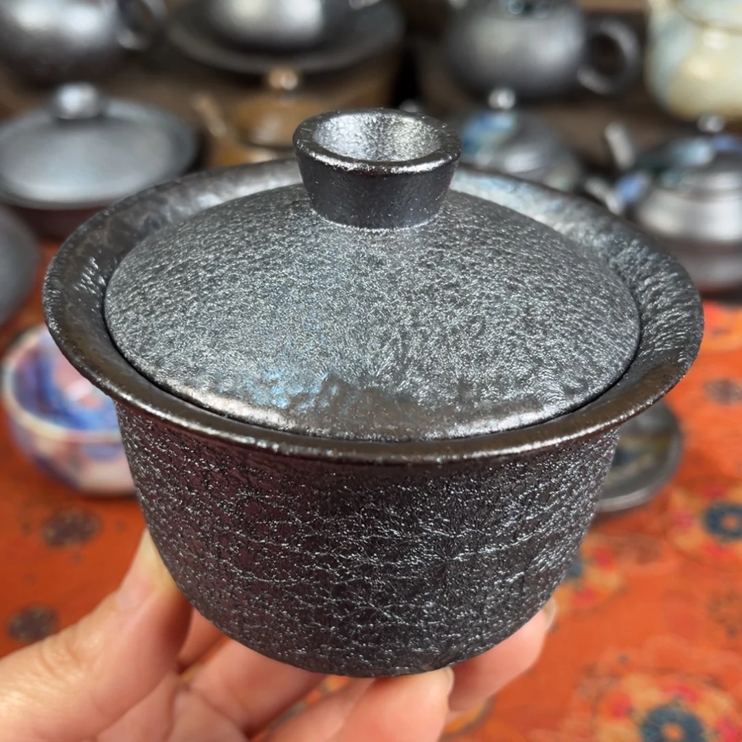 柴烧茶器主人杯杯柴烧