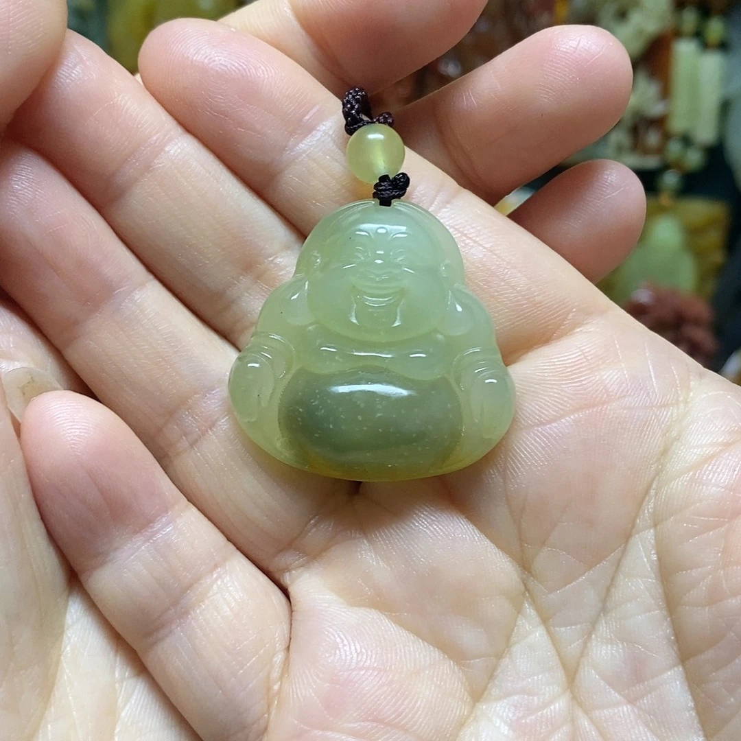 岫玉未镶嵌吊坠(赠链)