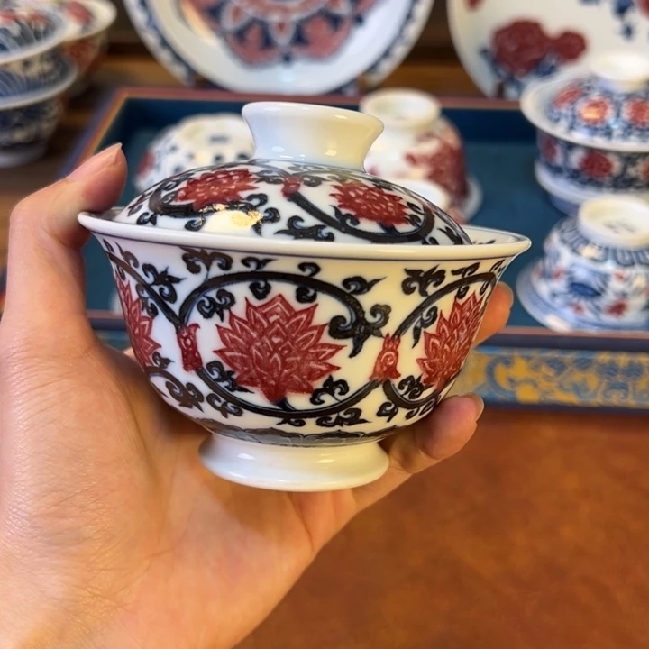 摆件景德镇茶器百宝箱陶瓷