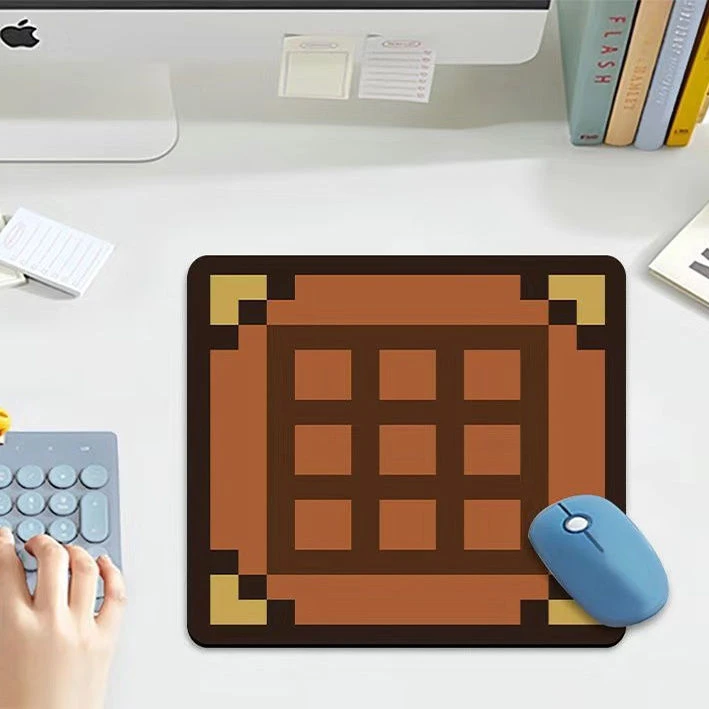新款我的世界自由建造方形高颜值鼠标垫小号几何简约办公桌WY|WY