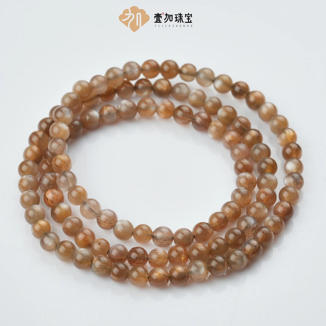 壹加田田｜手工设计金骨干多圈手串5mm#700