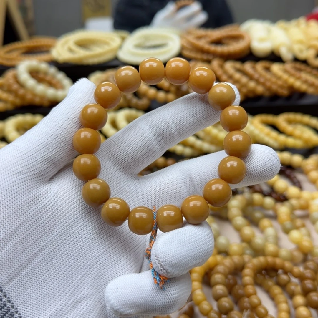 手串菩提根/象牙果13珑珠 11年 微瑕