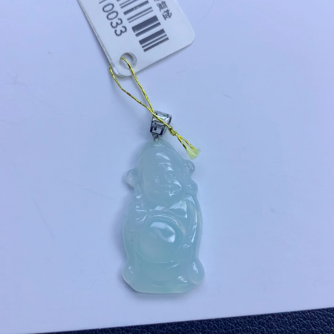 翡翠未镶嵌颈饰财爷