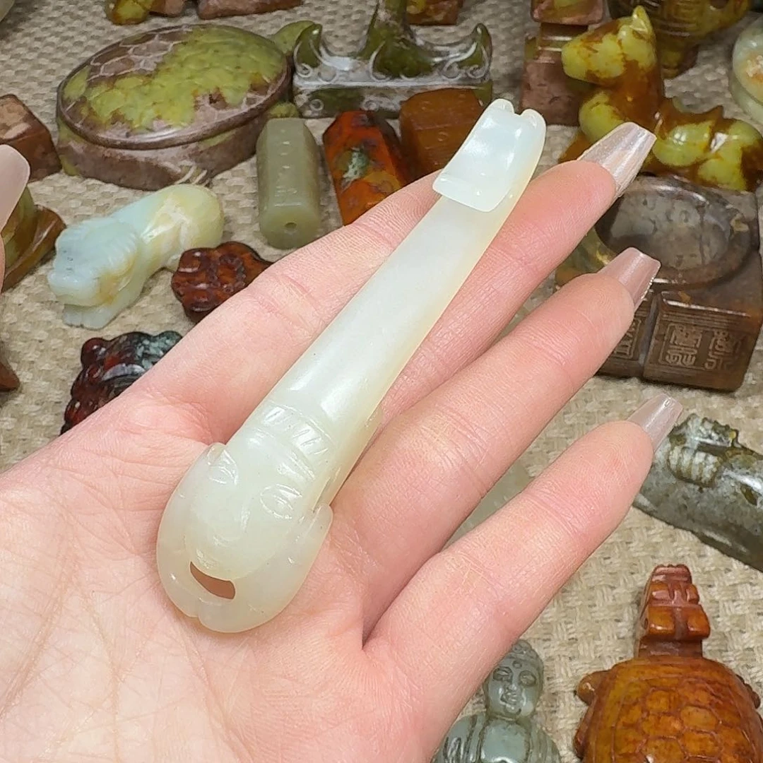 白玉菩提吊坠挂件