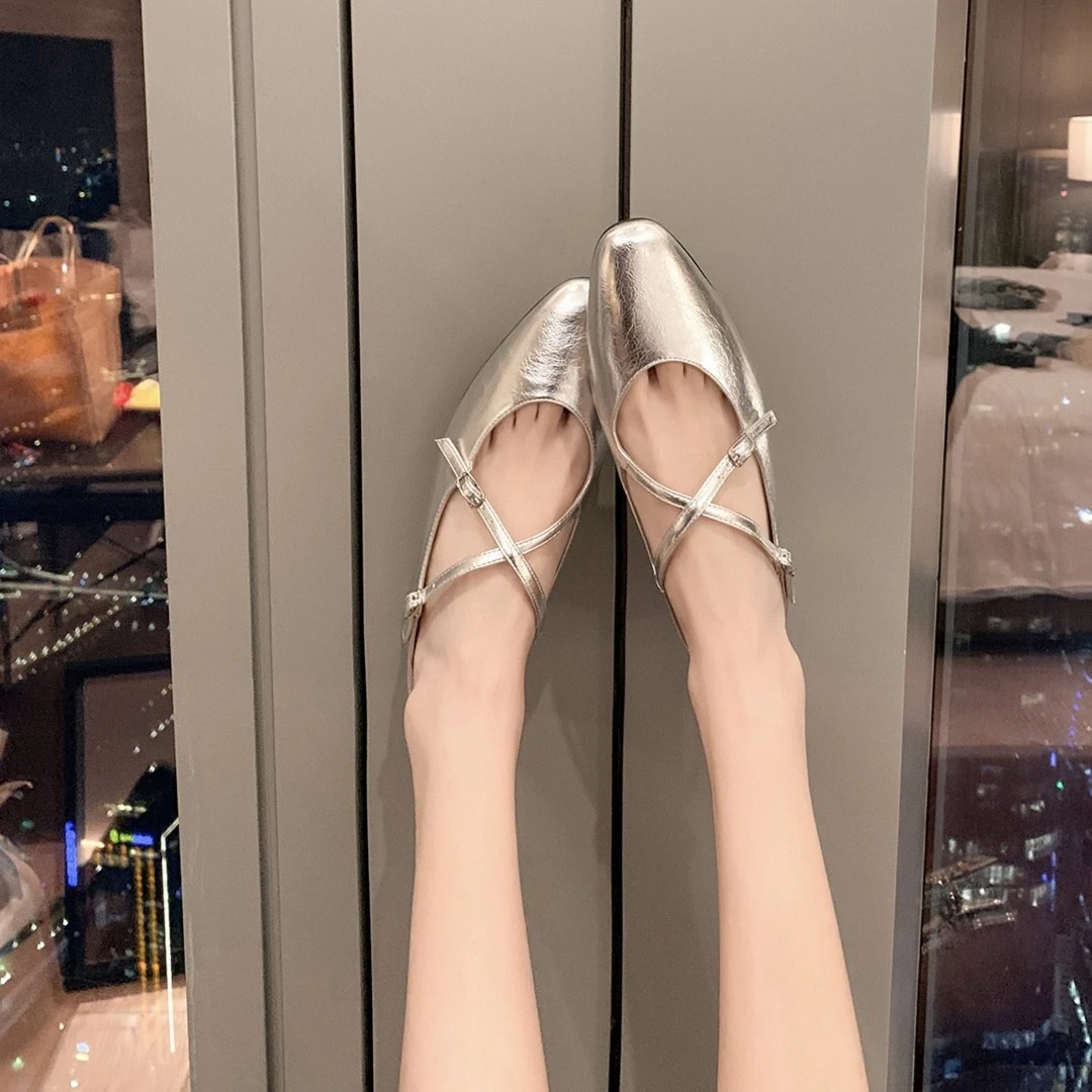 W920头层牛皮（鞋垫羊皮）玛丽珍芭蕾单鞋软底舒适女鞋真皮百搭夏季