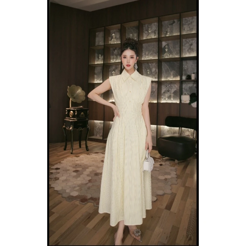 六爻定制 法式气质名媛显瘦优雅时尚连衣裙 21740