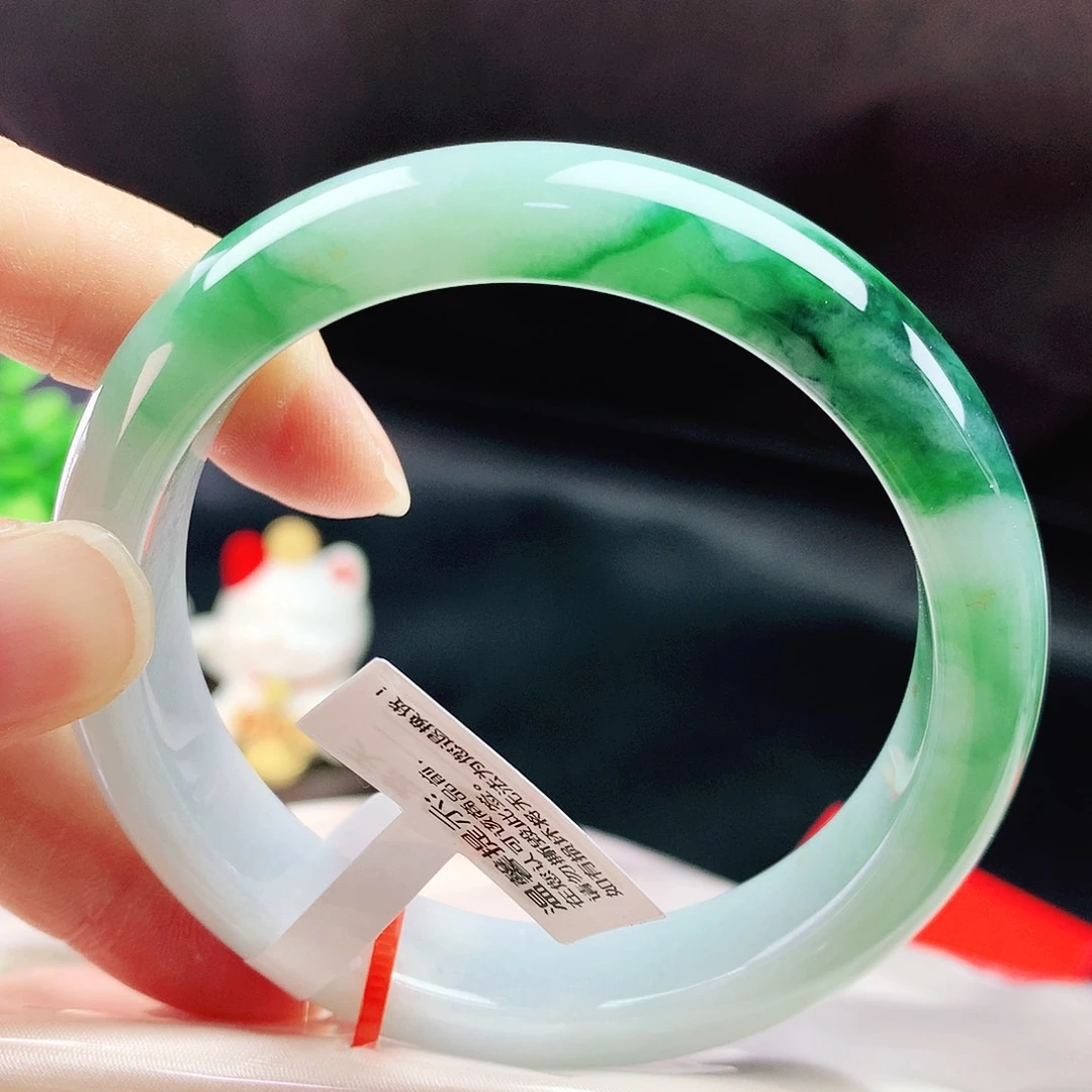 未镶嵌手镯翡翠55+圈