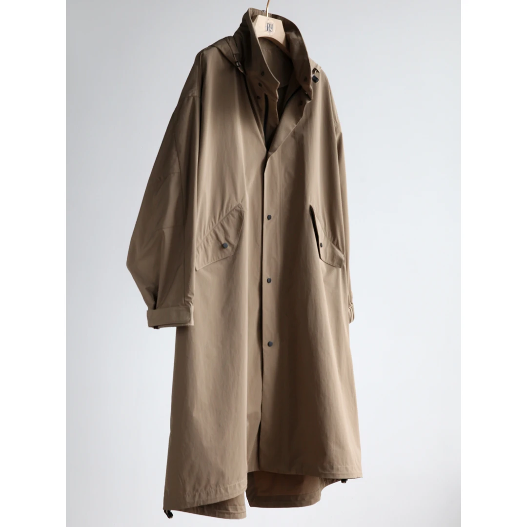 Forlin芙临  日本进口三醋酸户外多功能长款连帽风衣 HT33061 S