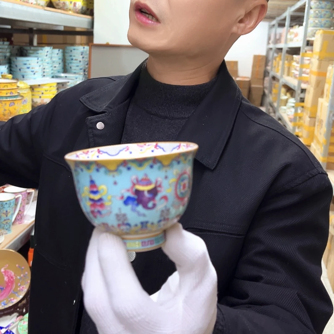 瓷3英寸4湖水蓝。。。。。。