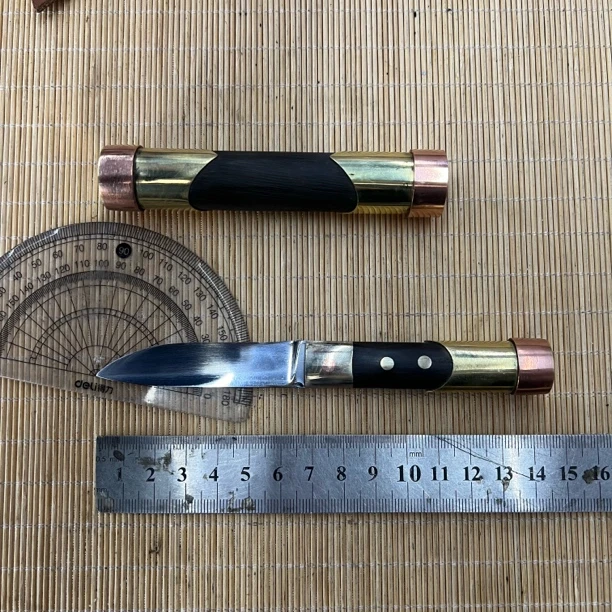 蒙艺精品纯手工制作锻打蒙古族布里亚特吃肉手把肉小刀锋利