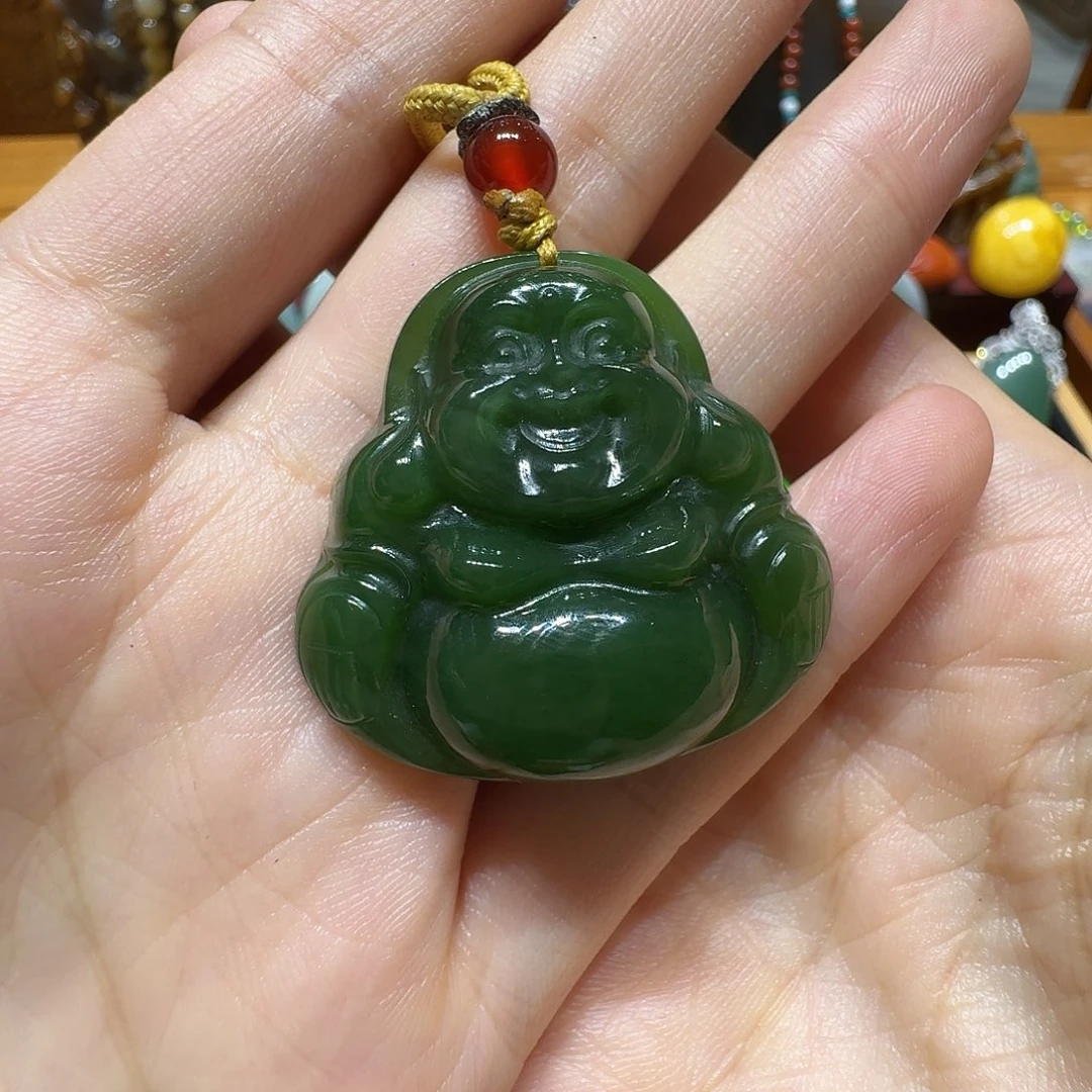 吊坠(不含链)未镶嵌和田玉（碧玉）