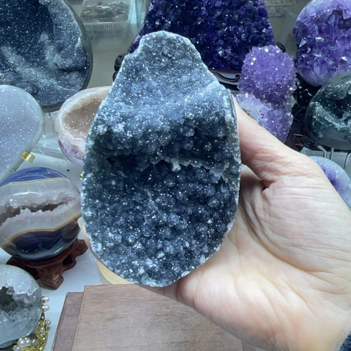 紫晶银S925镶嵌大型摆件（非配饰）