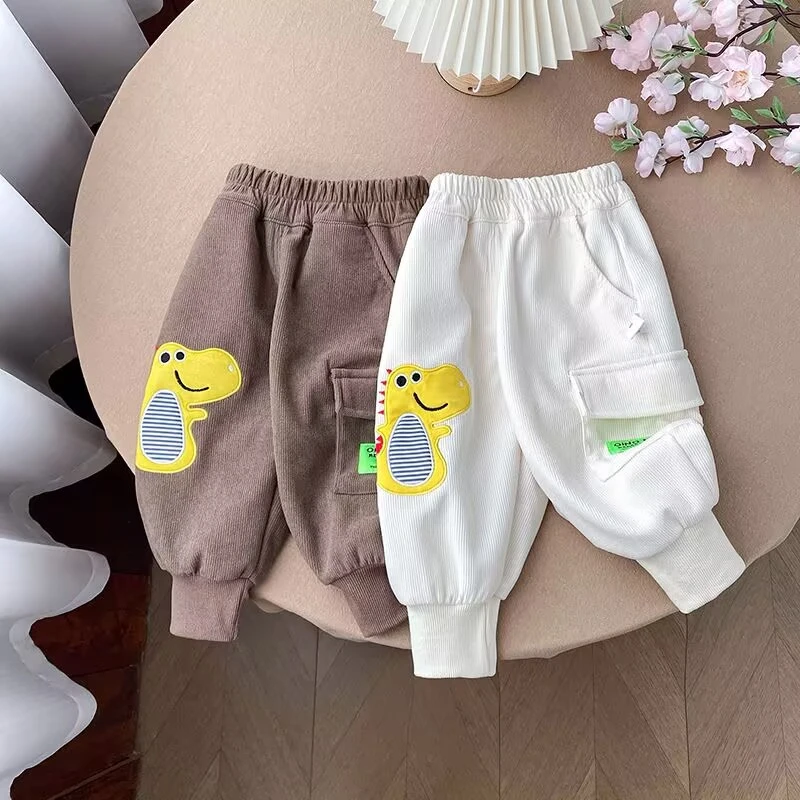 春秋休闲风中性长裤休闲裤韩版童装女童宽松小童工装