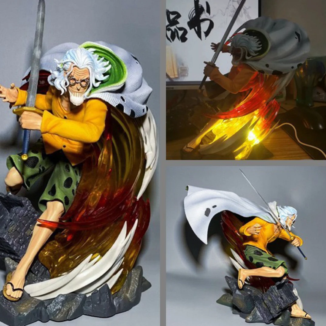 海贼王万象冥王雷利羁绊共鸣可发光雕像场景盒装手办