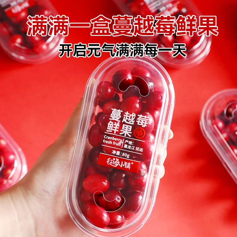 红海小镇东极抚远蔓越莓鲜果脆酸水果孕妇小孩顺丰女性红宝石