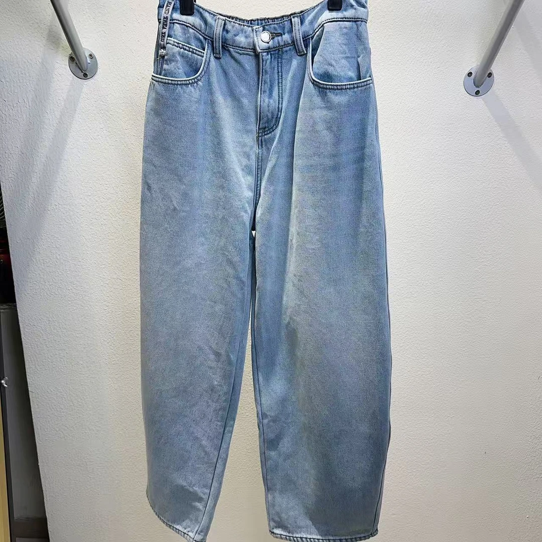 休闲风牛仔裤蓝色潮流直筒1685