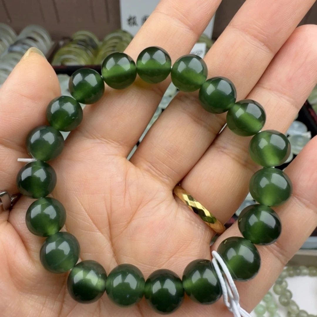 蛇纹石玉未镶嵌手链