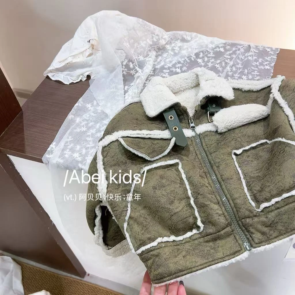 【KQ】小初薏8713绿色外套童装