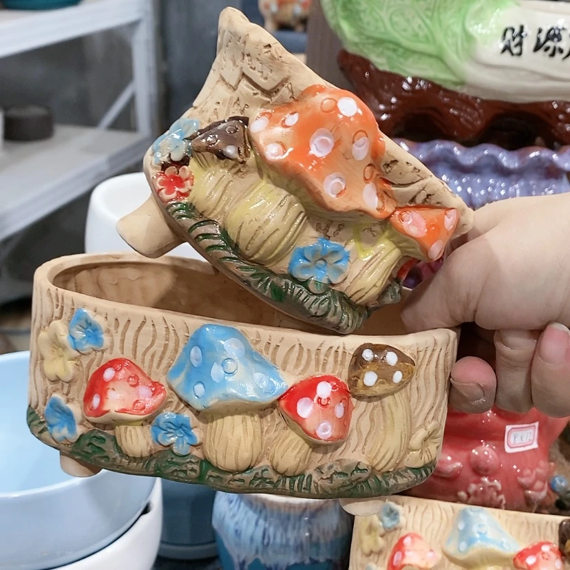 【闪购商品】陶瓷陶瓷花盆，多肉花盆