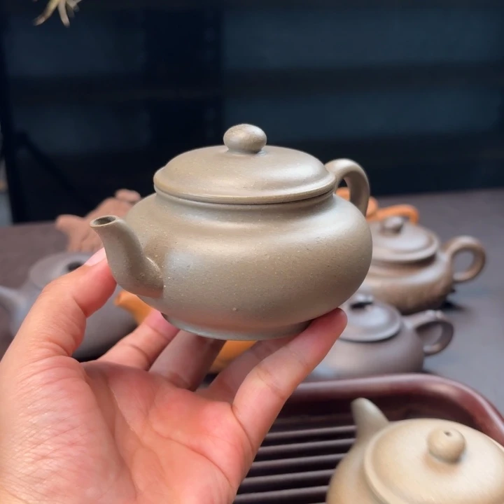 茶壶紫砂微微瑕四号井青段精工半手容量200