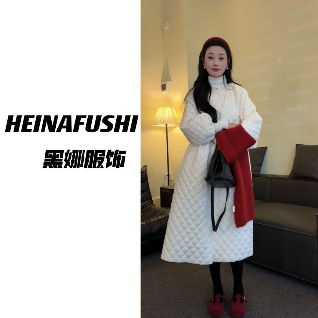 HEINA清仓【在逃公主】菱格加棉蓬蓬裙-5