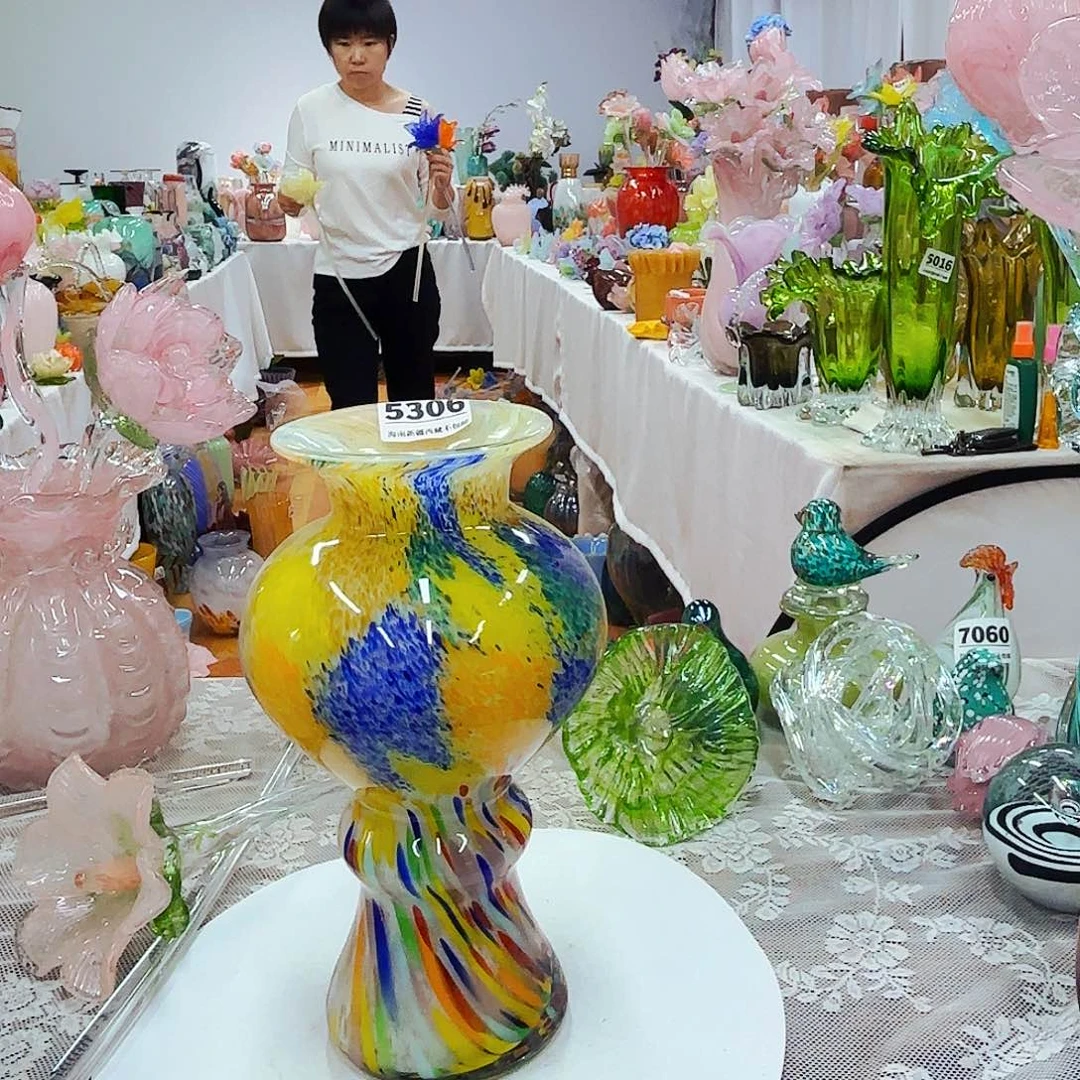 琉璃花瓶花器摆件艺术品