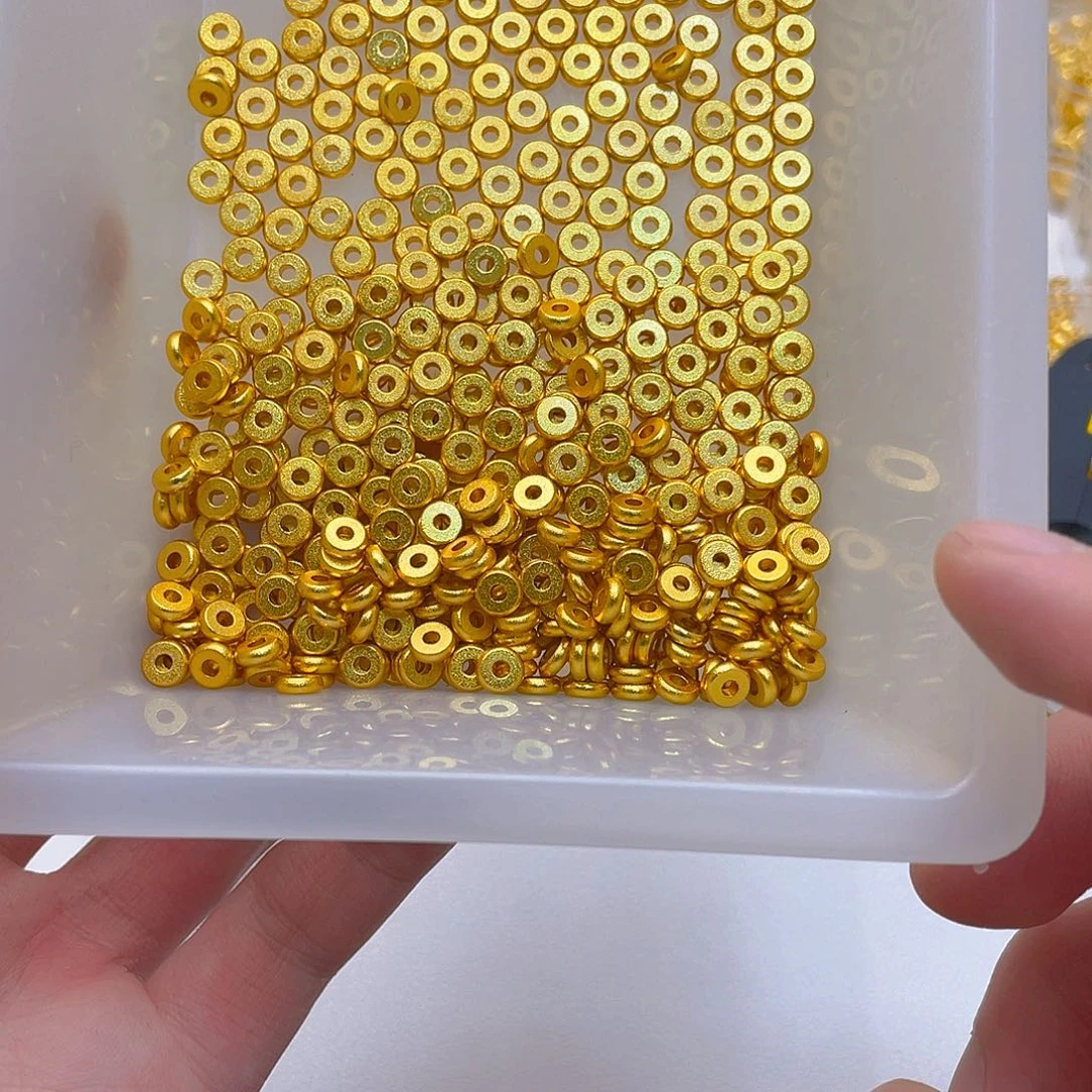 锆石铜合金算盘珠隔片6mm10颗