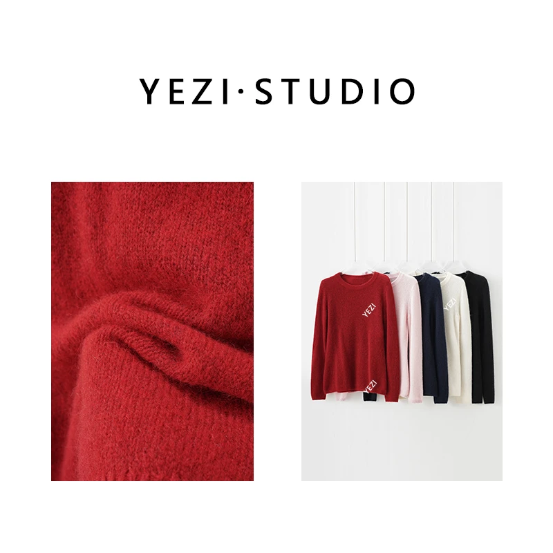 【彩宝】奢牌康宝.来“云朵感”山羊绒羊毛圆领套头衫25418095