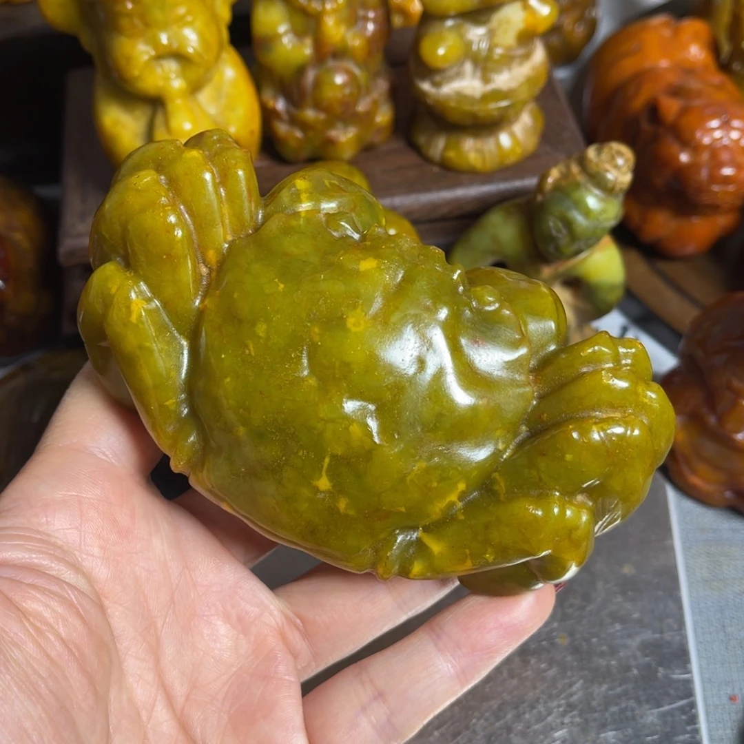 蛇纹石玉合金颈饰