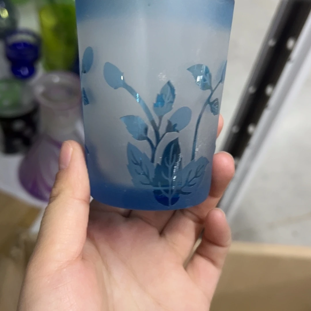 水晶玻璃平底款微瑕一个