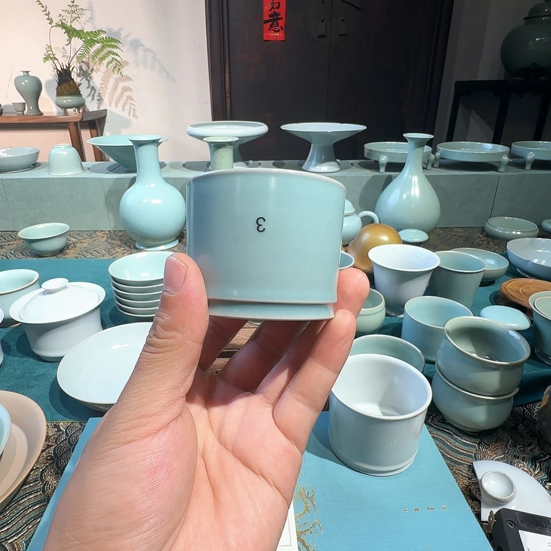 明***堂摆件原矿容天杯仿古